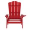 Merrick Lane Solvang Set of 2 Indoor/Outdoor Adjustable Adirondack Loungers with Fold Out Cupholders- Recycled All-Weather Indoor/Outdoor HDPE Lounge Chairs